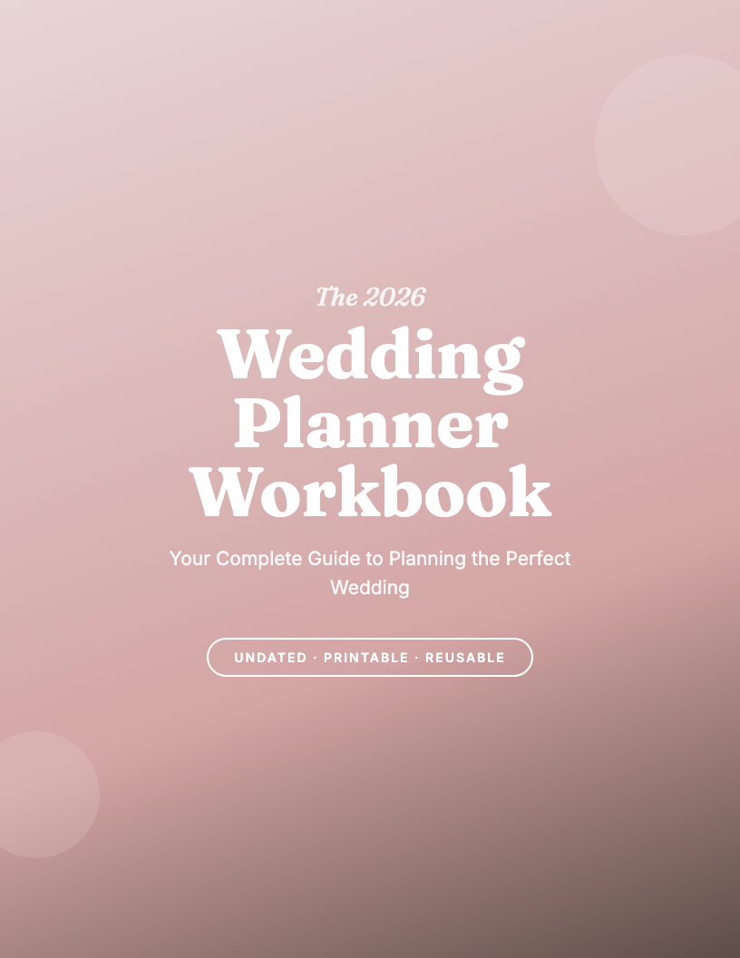 The 2026 Wedding Planner Workbook