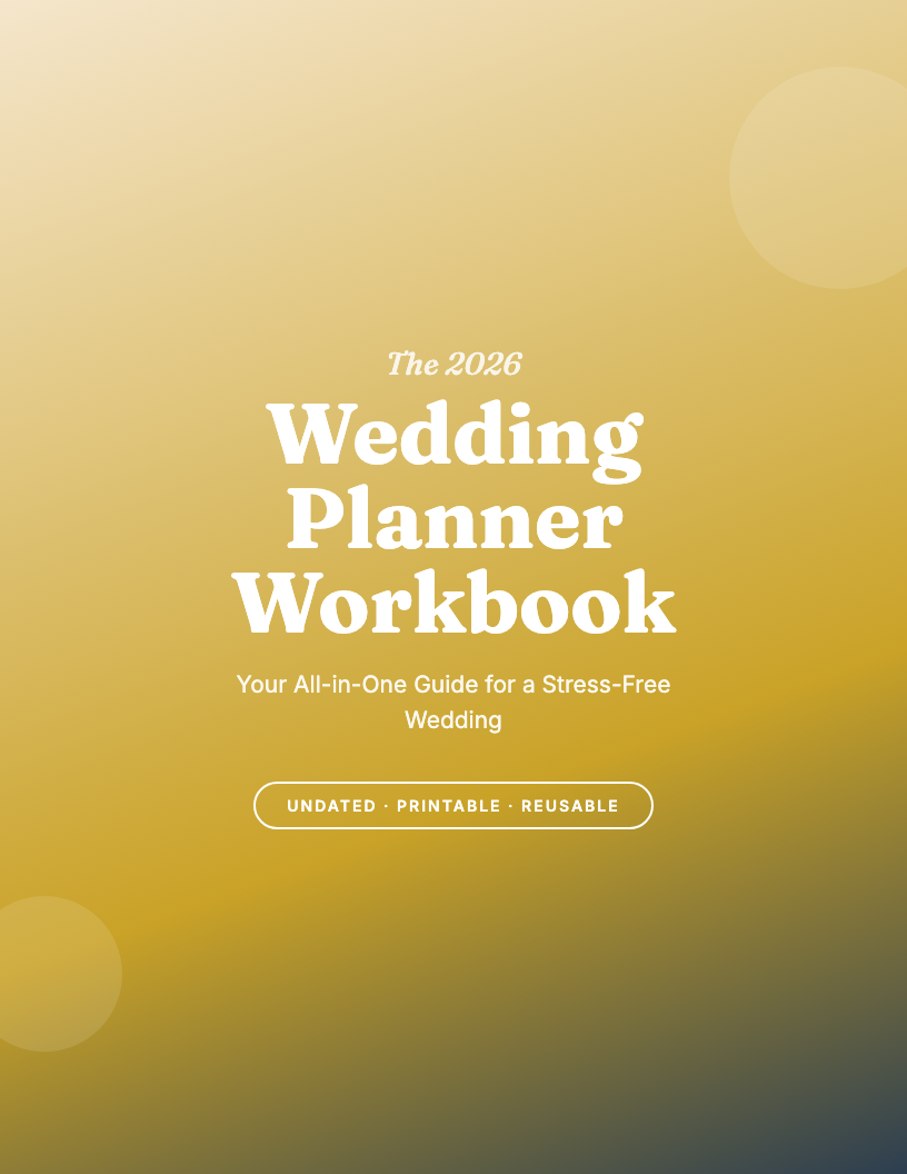 The 2026 Wedding Planner Workbook