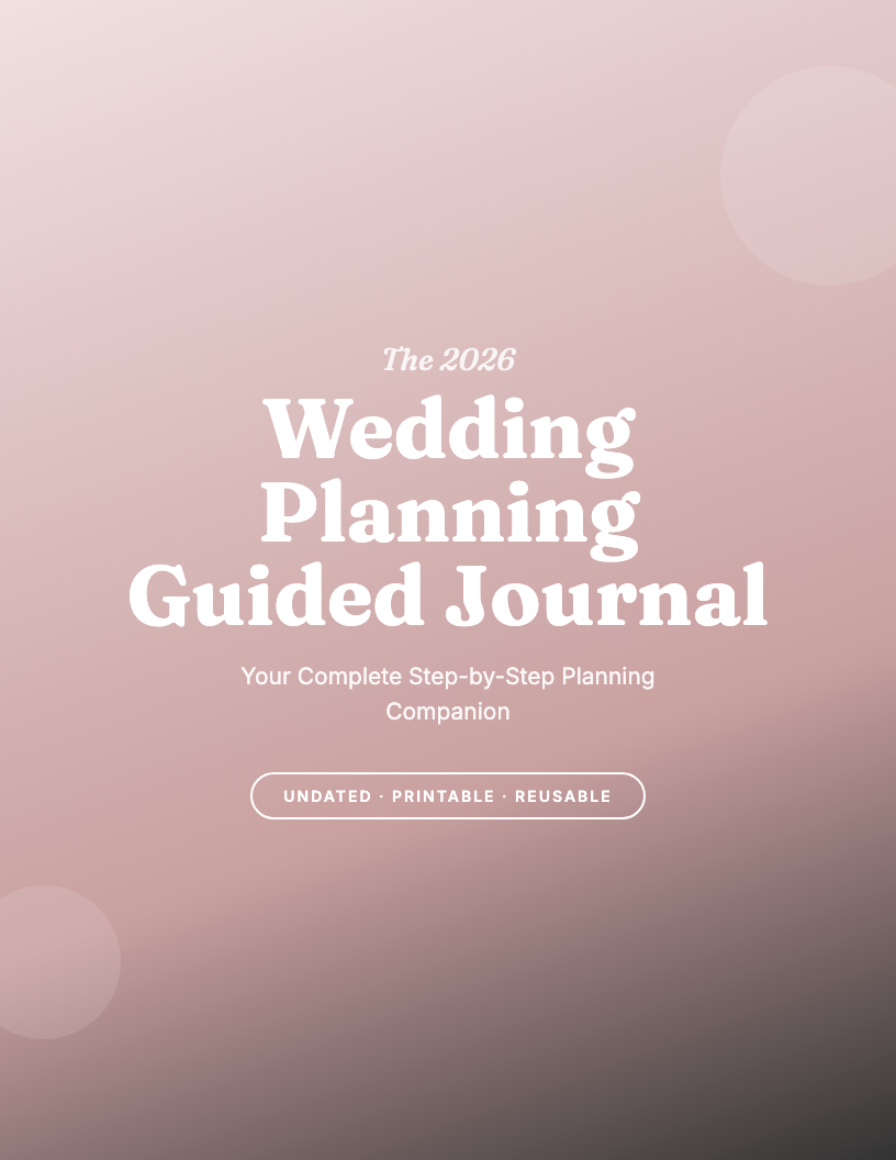 The 2026 Wedding Planning Guided Journal