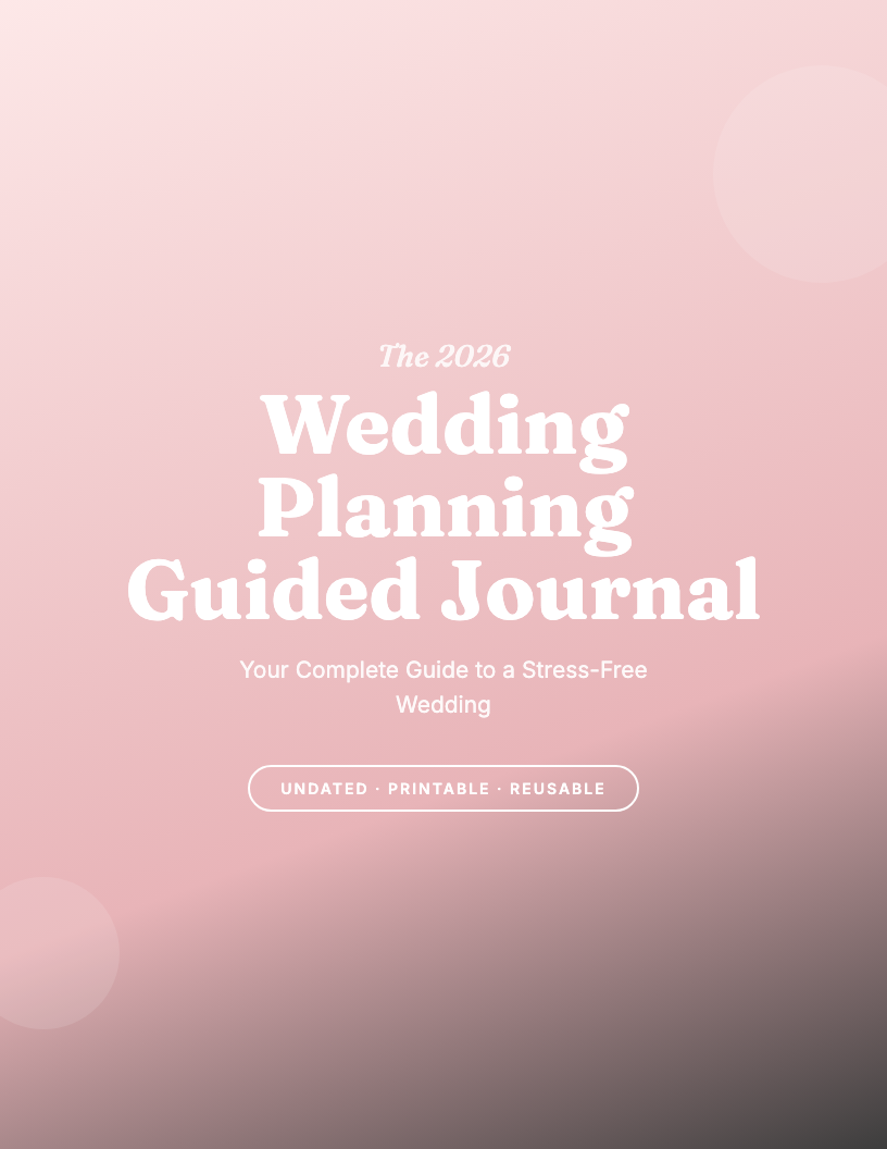 The 2026 Wedding Planning Guided Journal