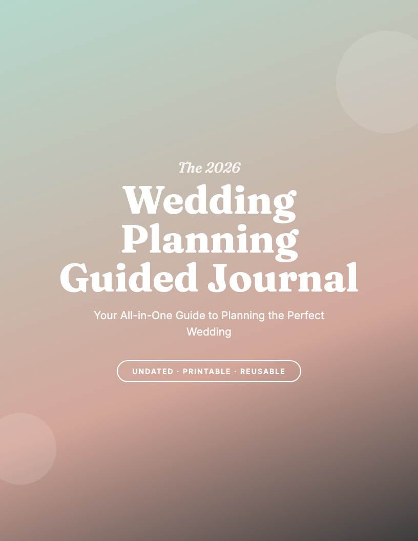 The 2026 Wedding Planning Guided Journal