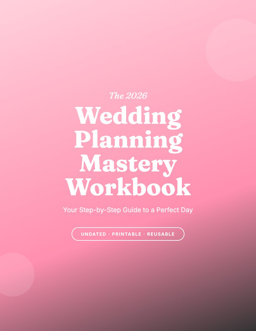 The 2026 Wedding Planning Mastery Workbook