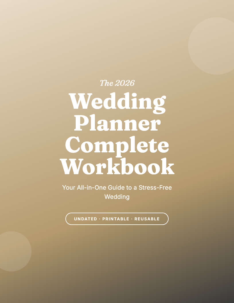 The 2026 Wedding Planning Workbook