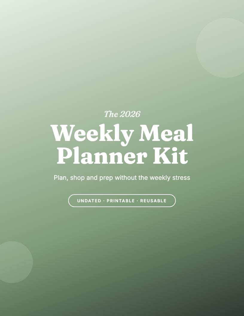 The 2026 Weekly Meal Planner Kit