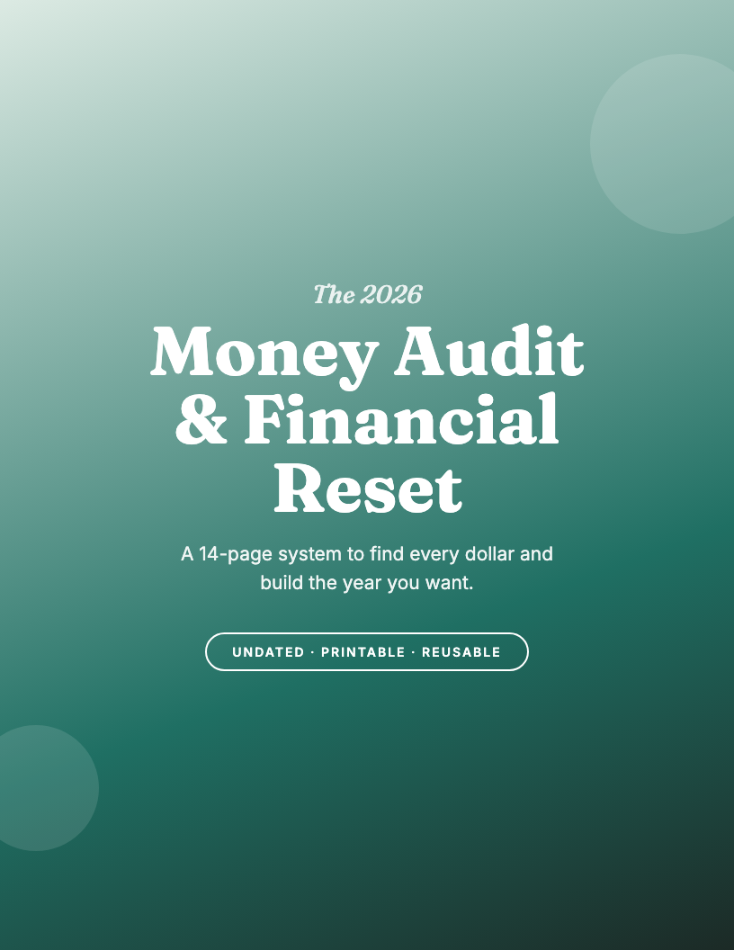 The 2026 Year-End Money Audit & Financial Reset Planner