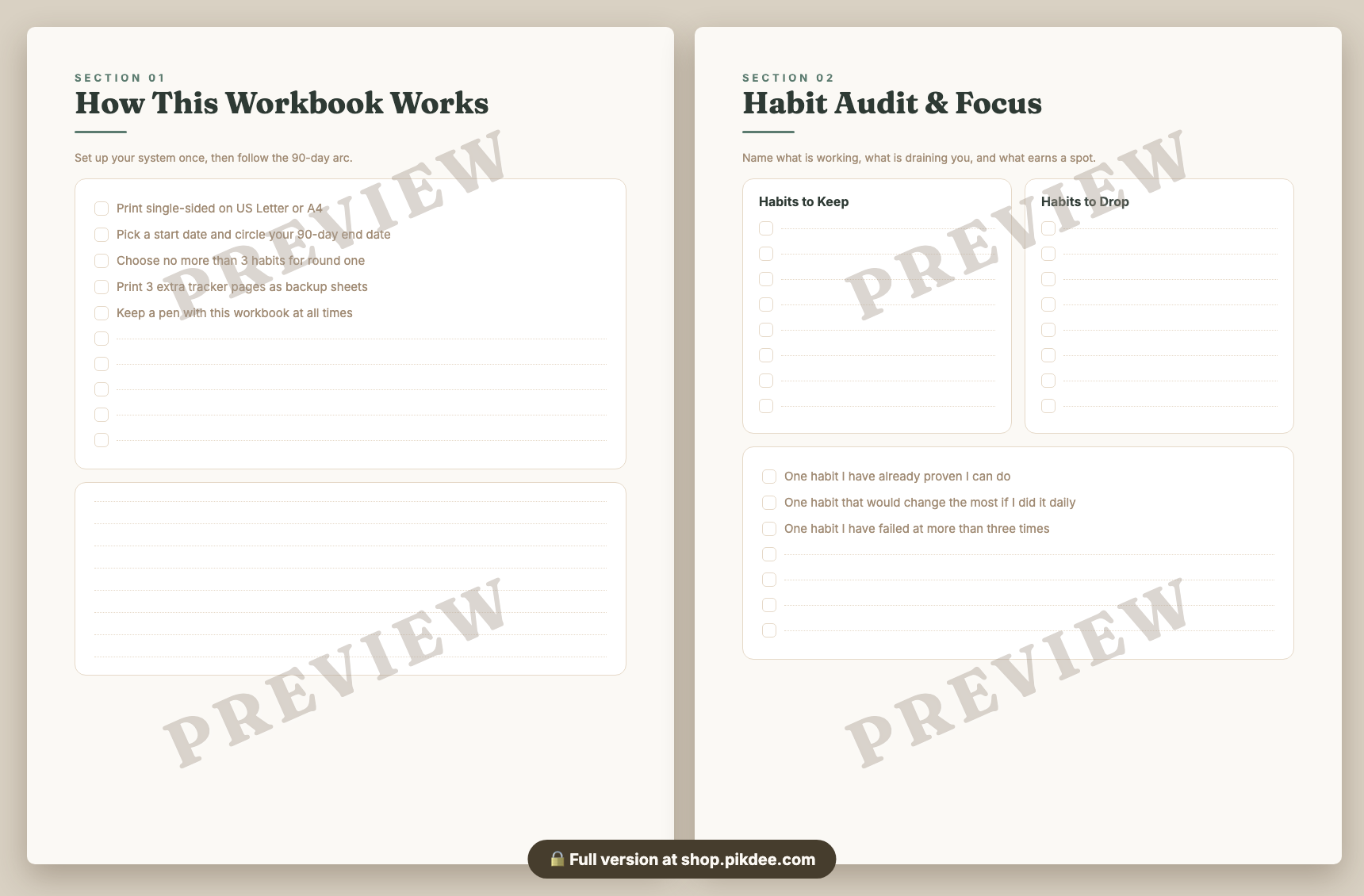preview pages