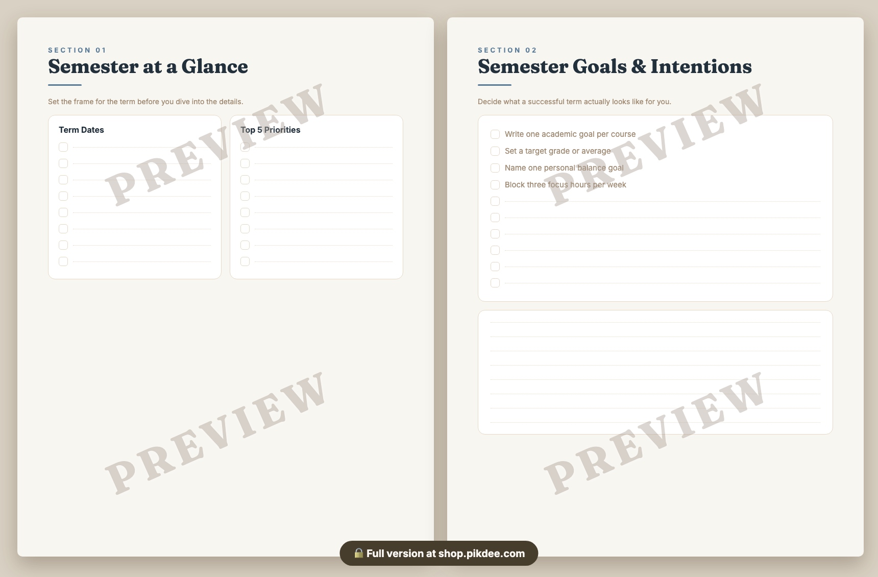 preview pages