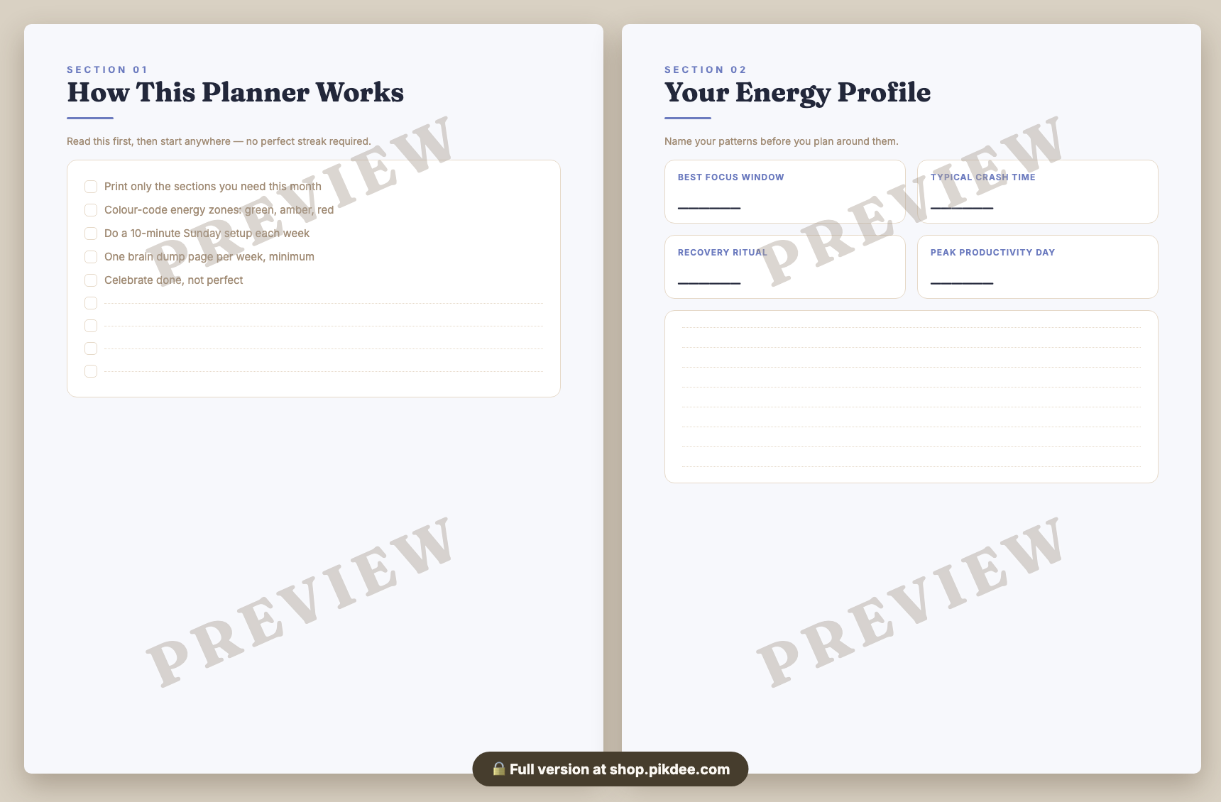 preview pages