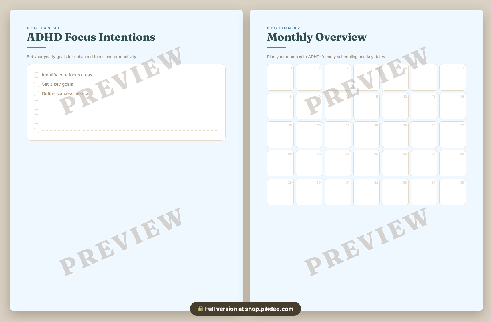 preview pages