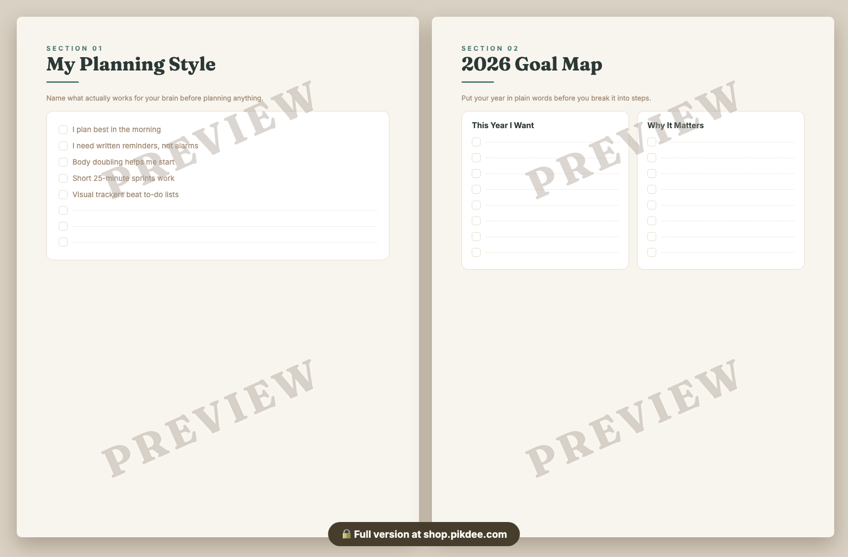 preview pages