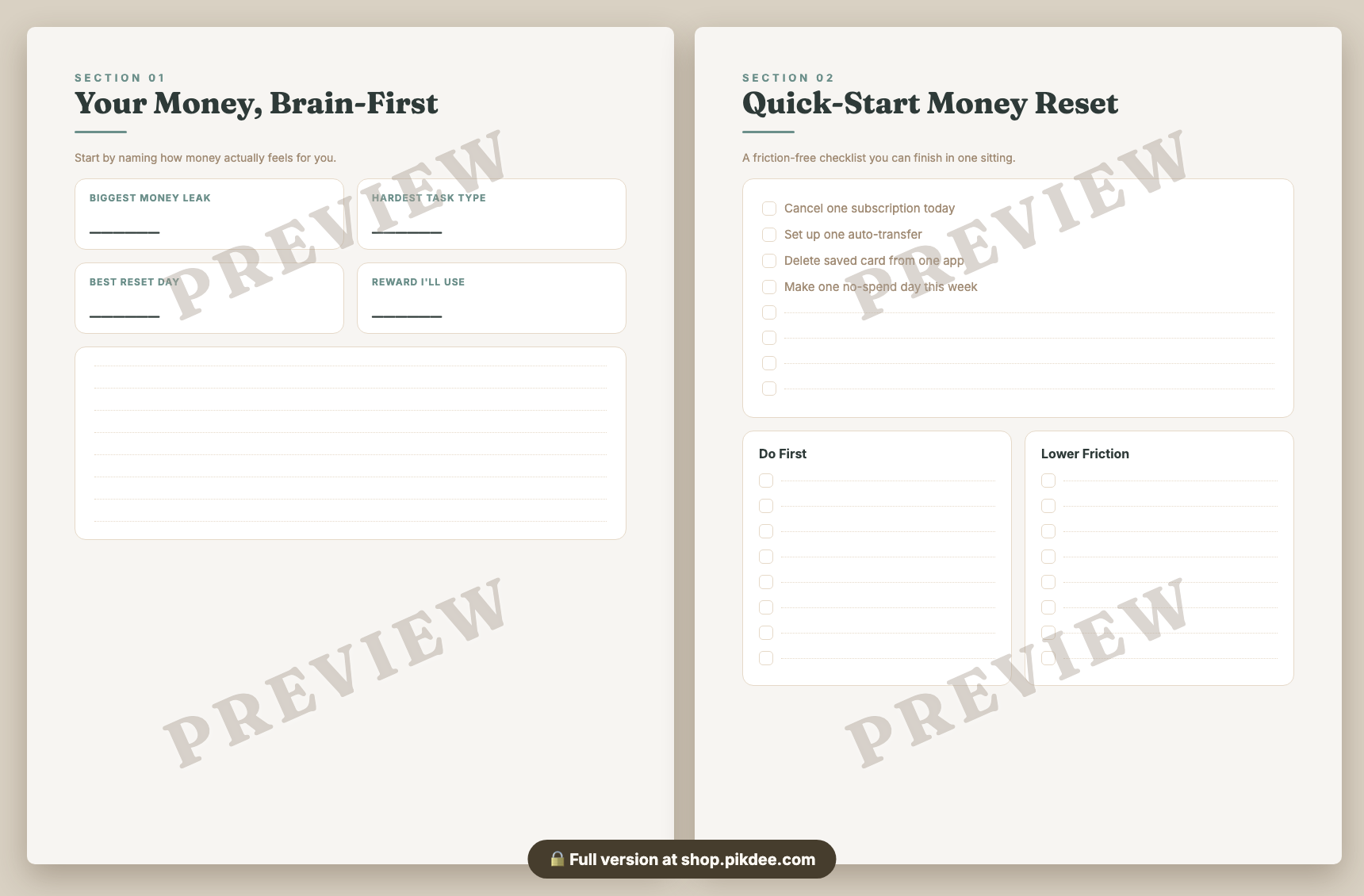 preview pages