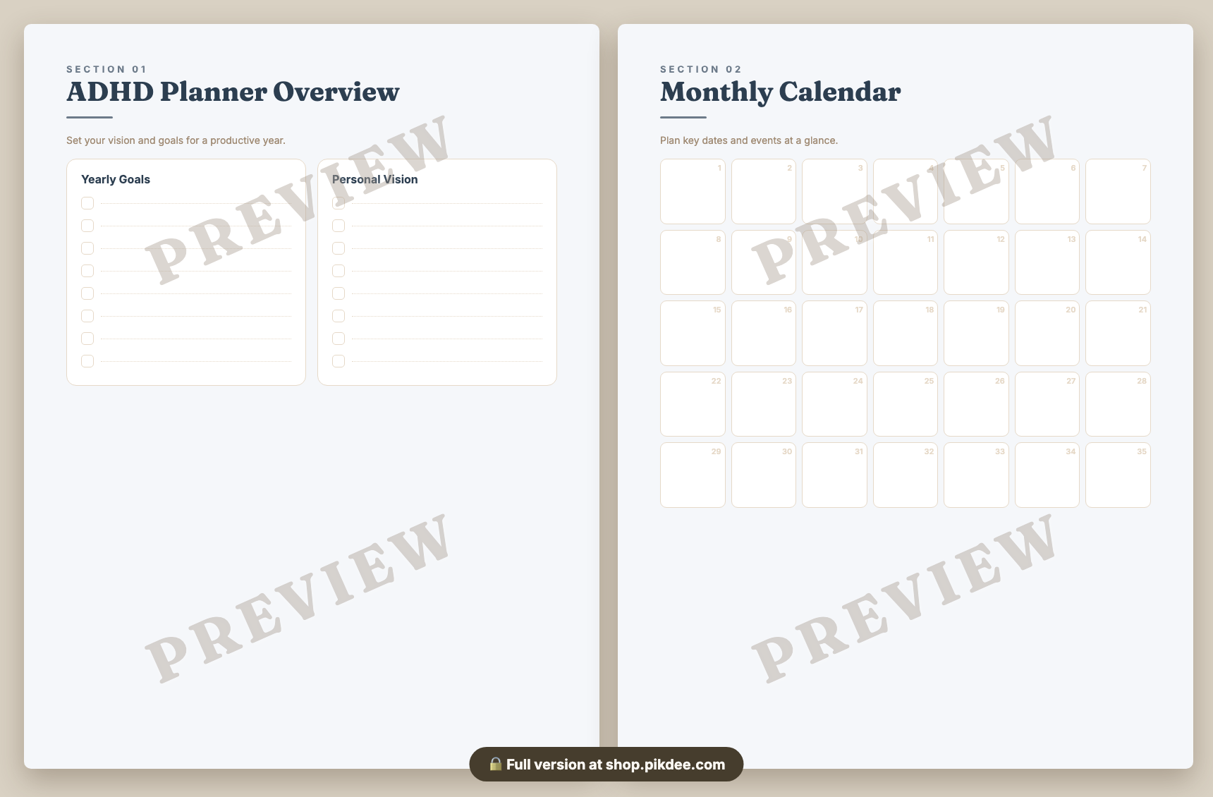 preview pages