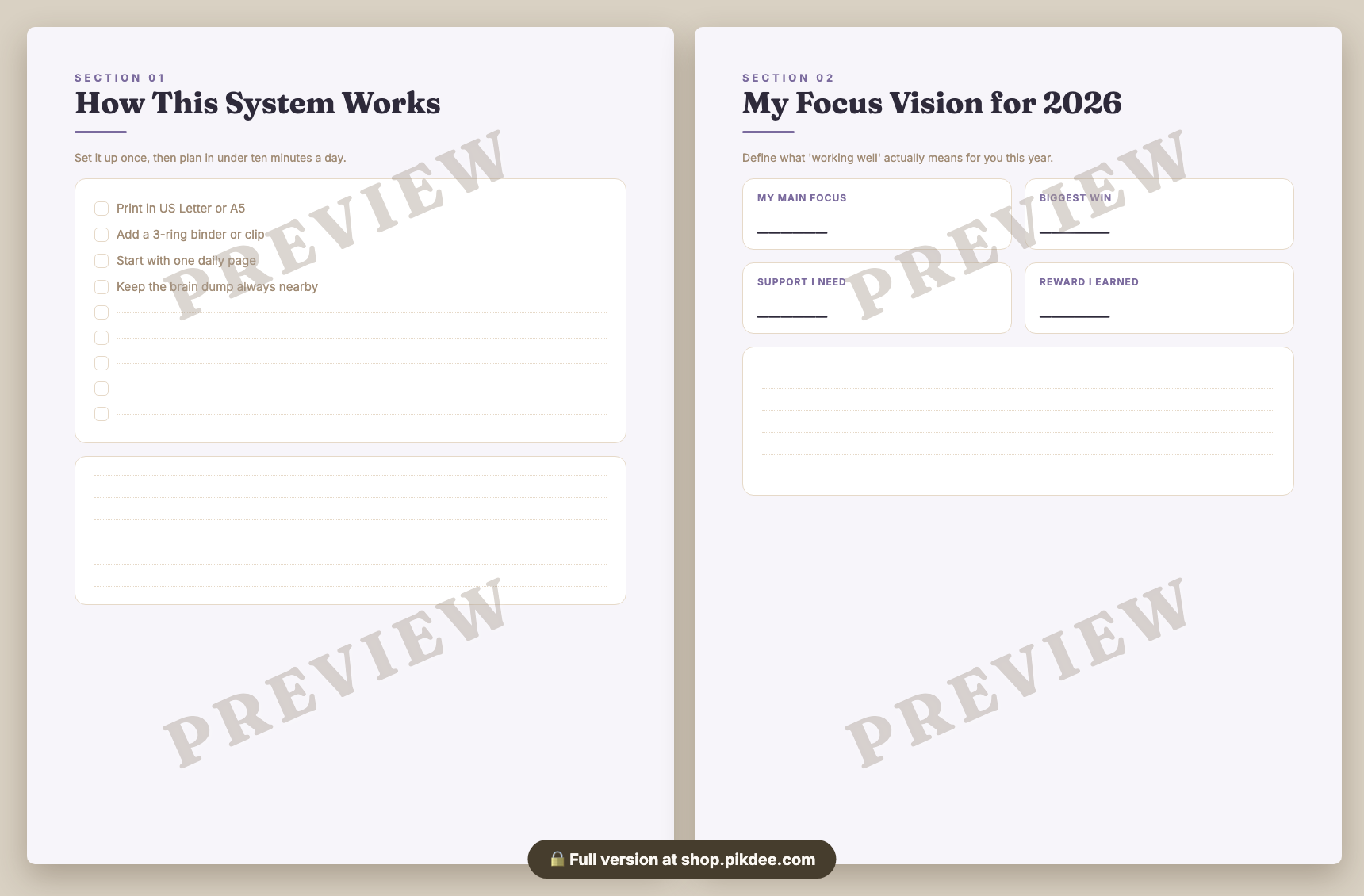preview pages