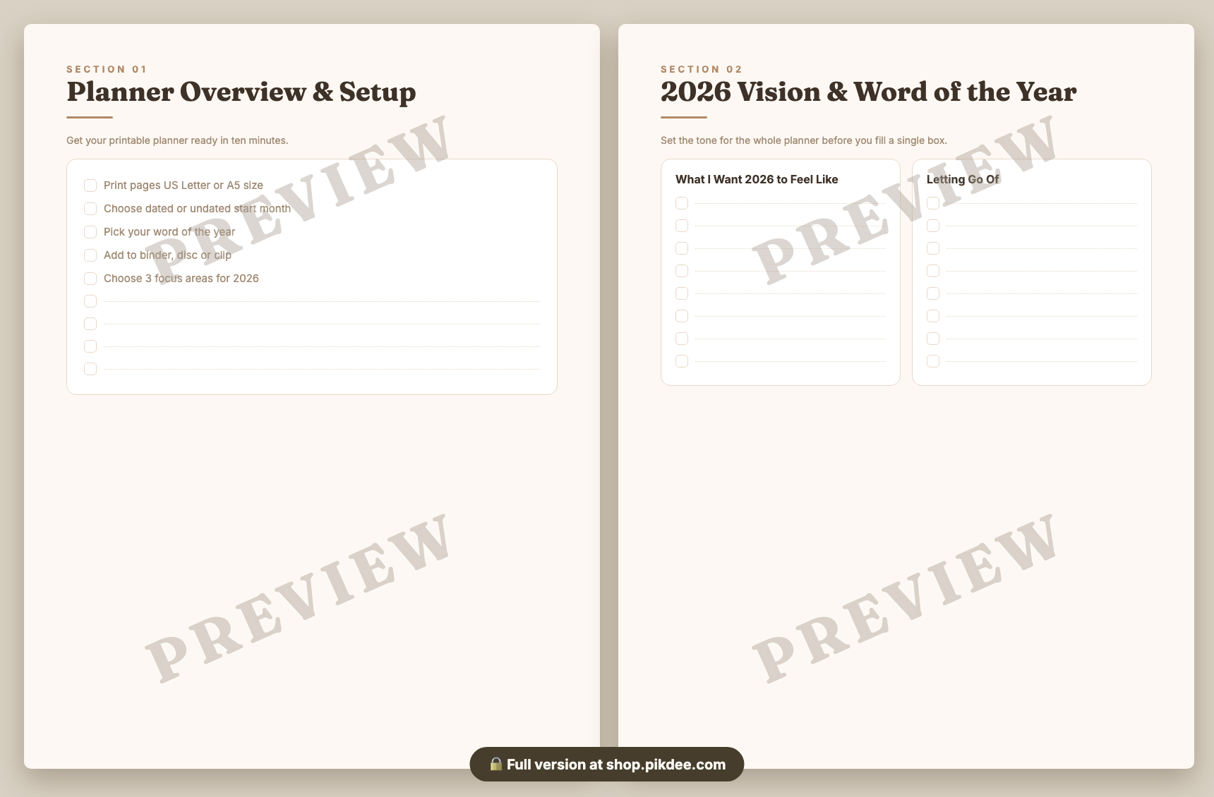 preview pages