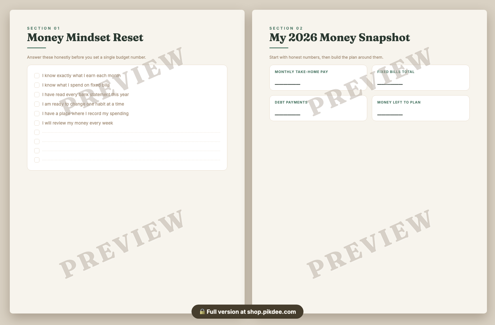 preview pages