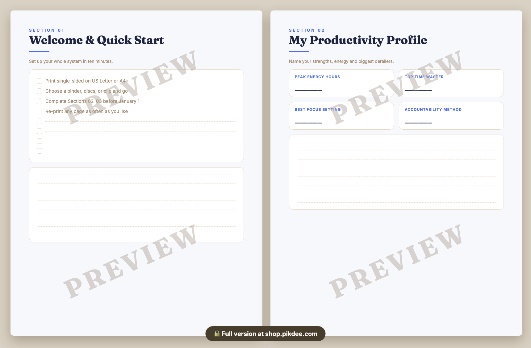 preview pages