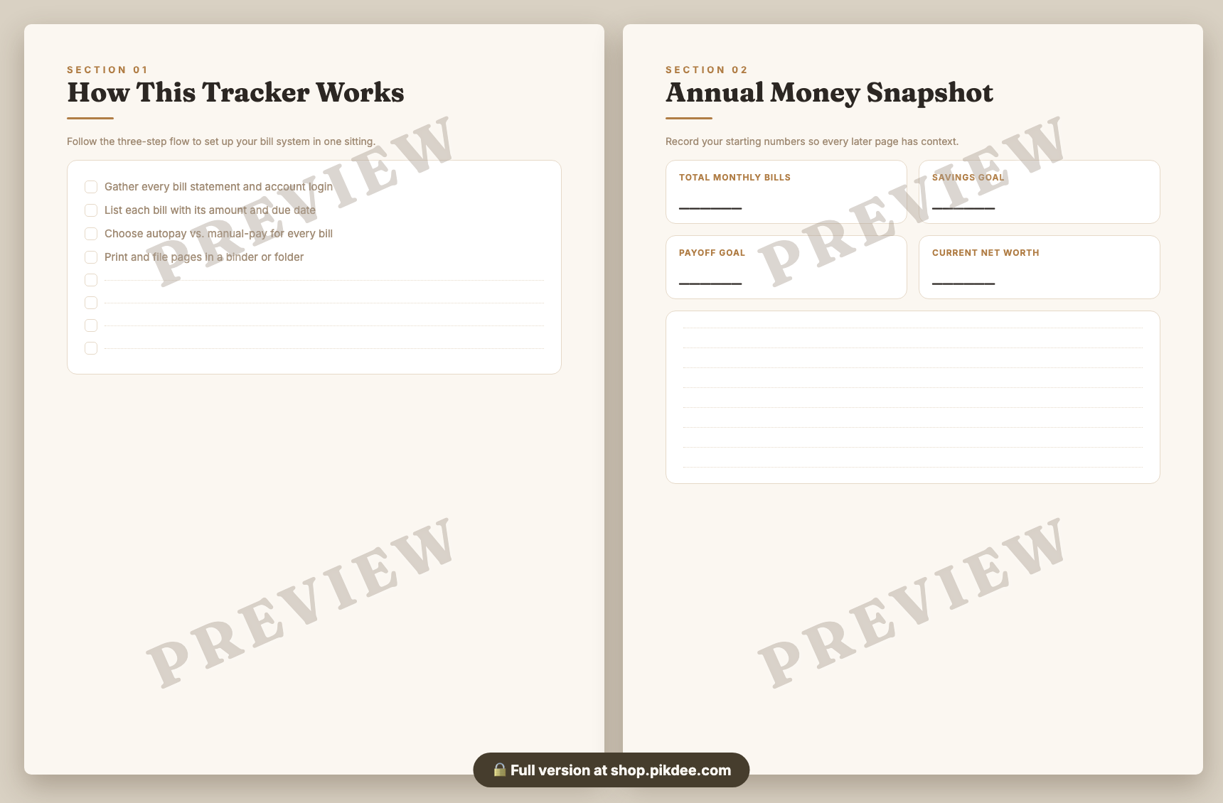preview pages