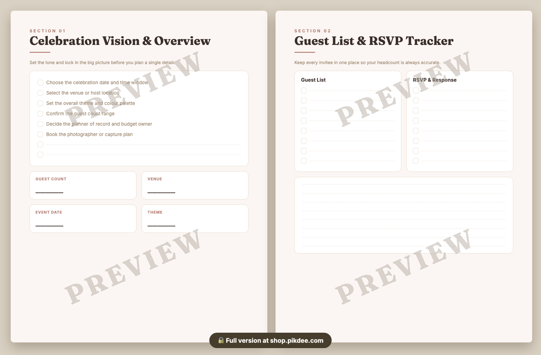 preview pages