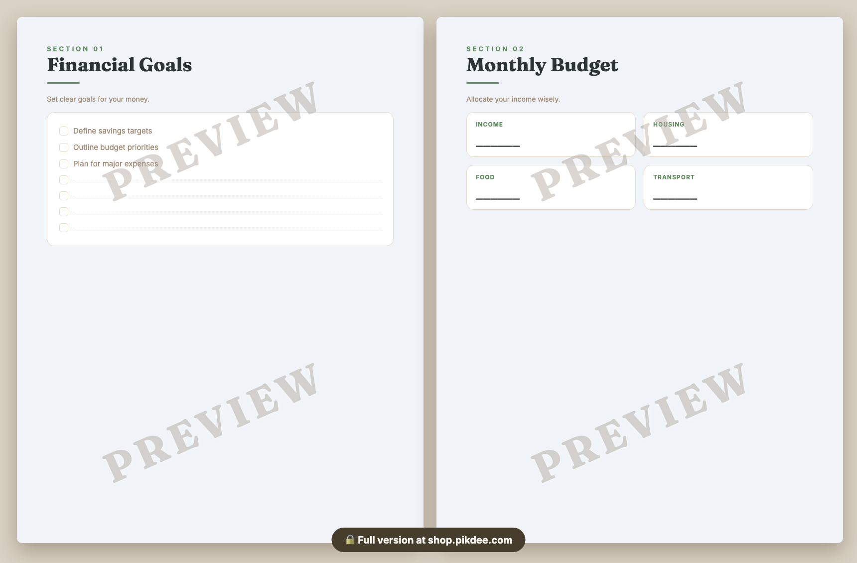 preview pages