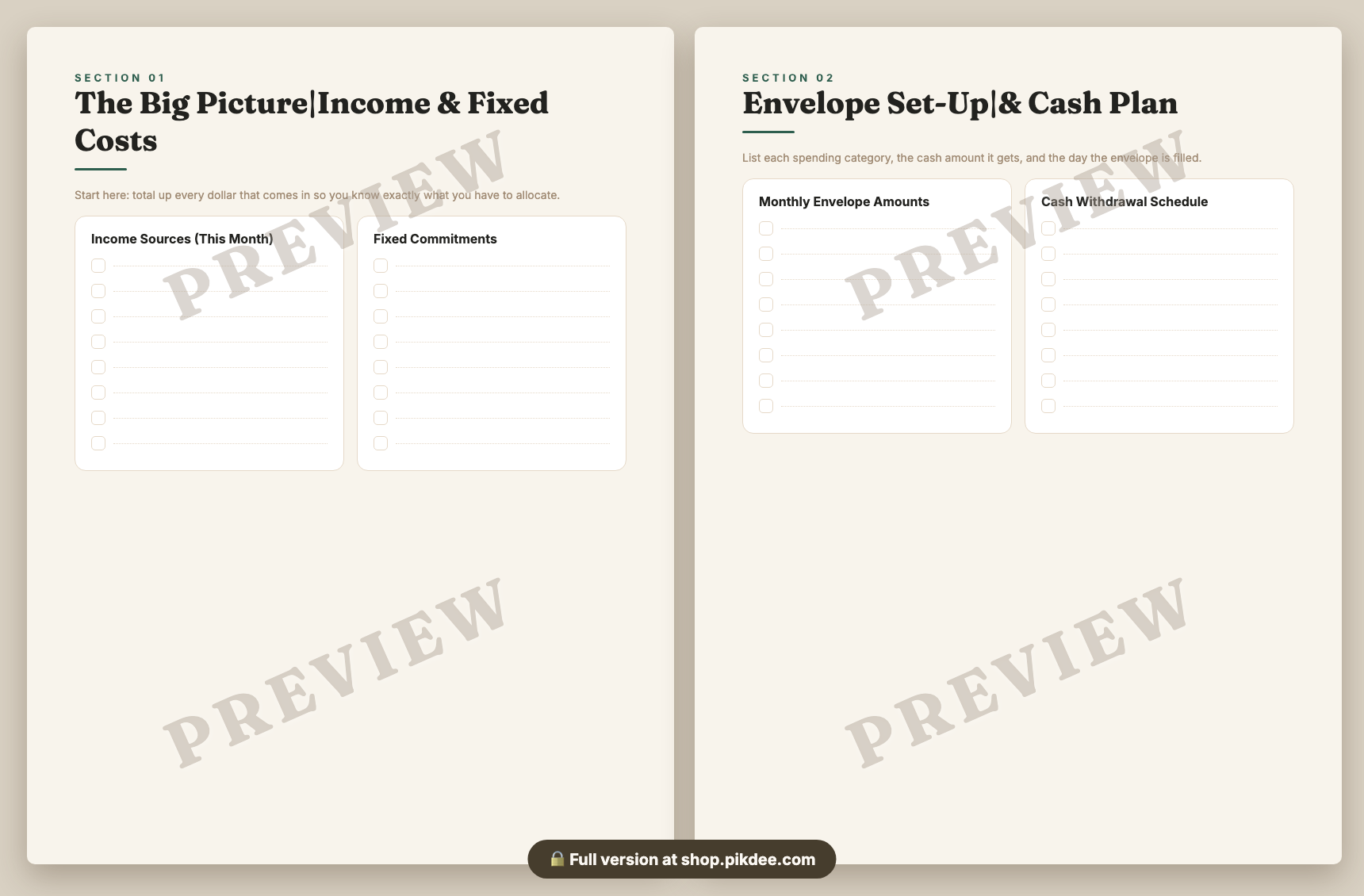 preview pages