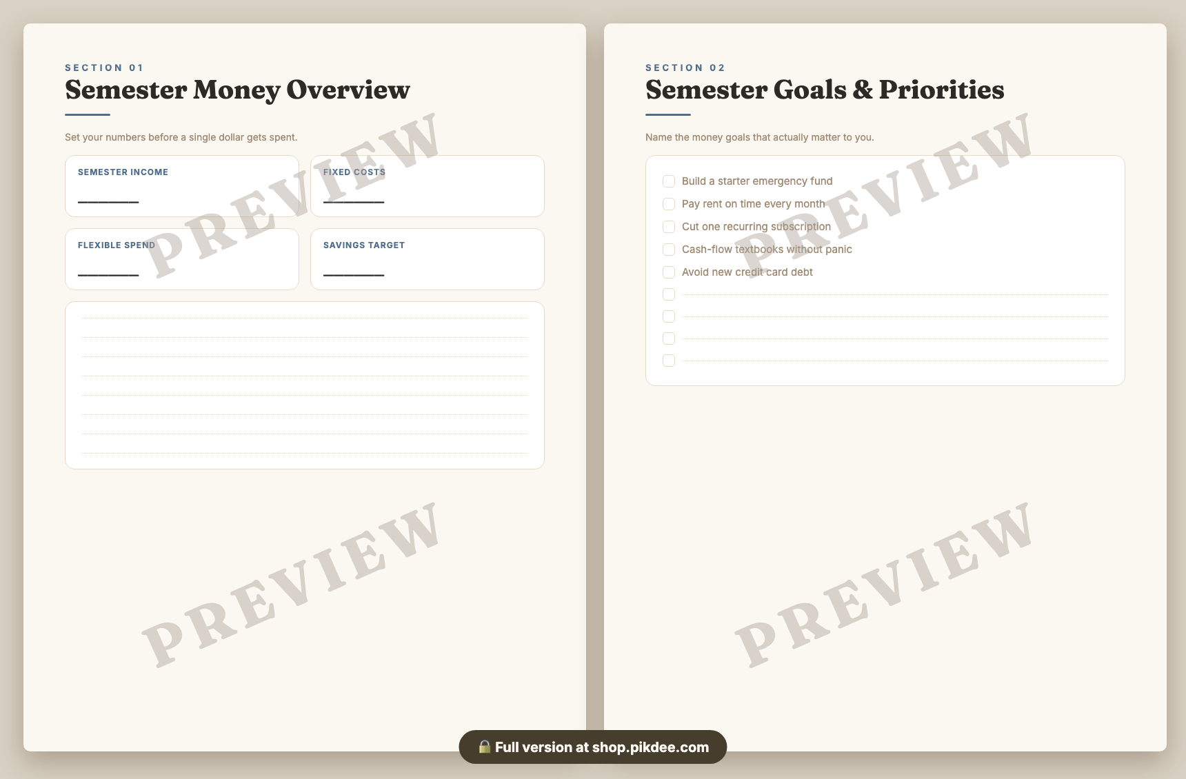 preview pages