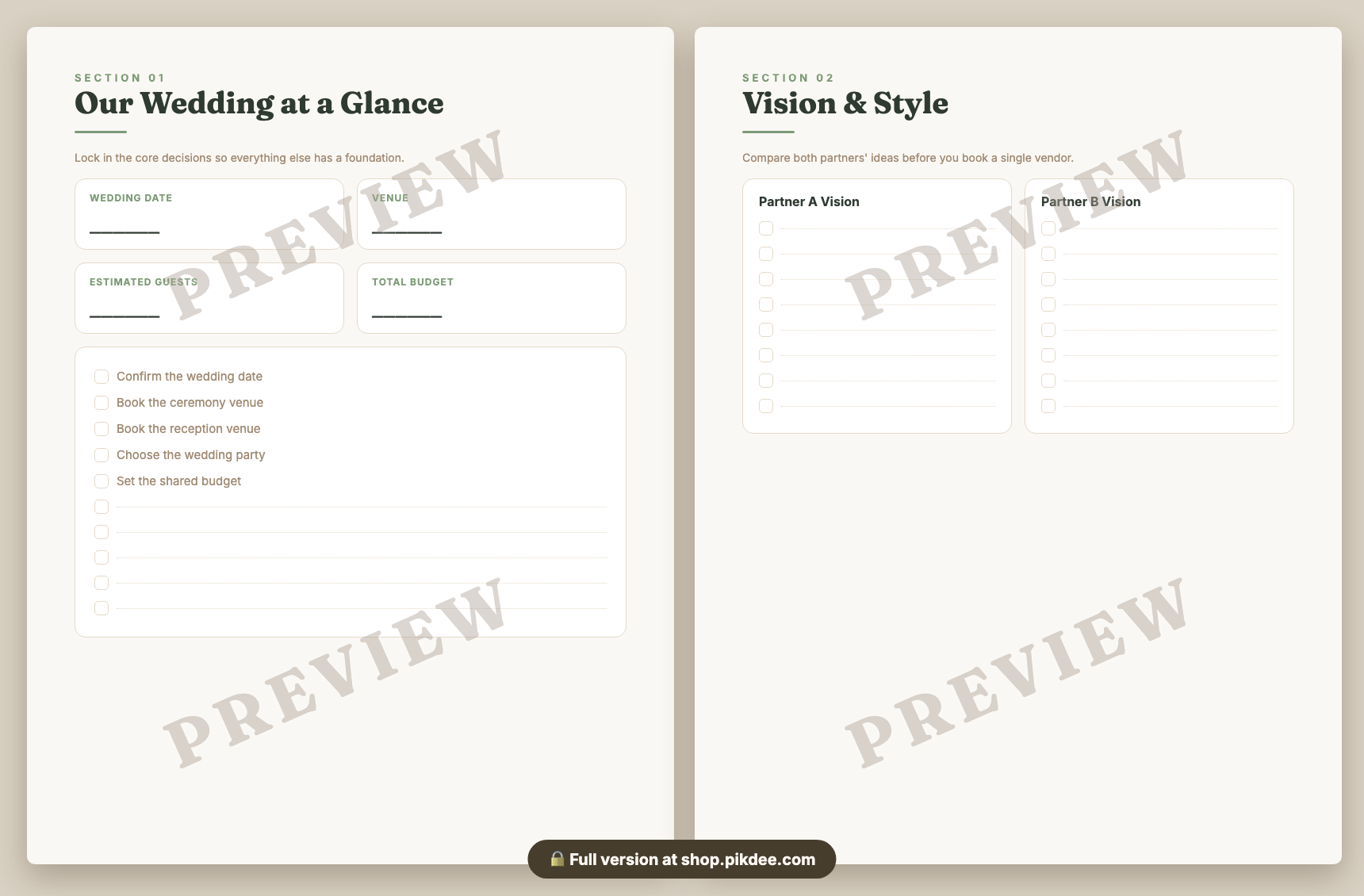preview pages