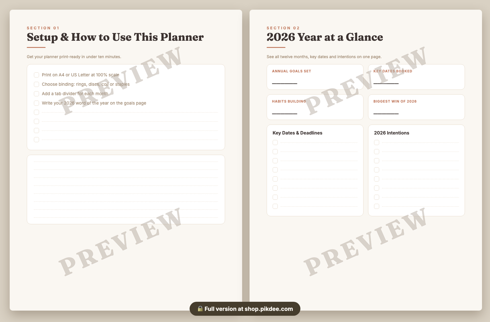 preview pages