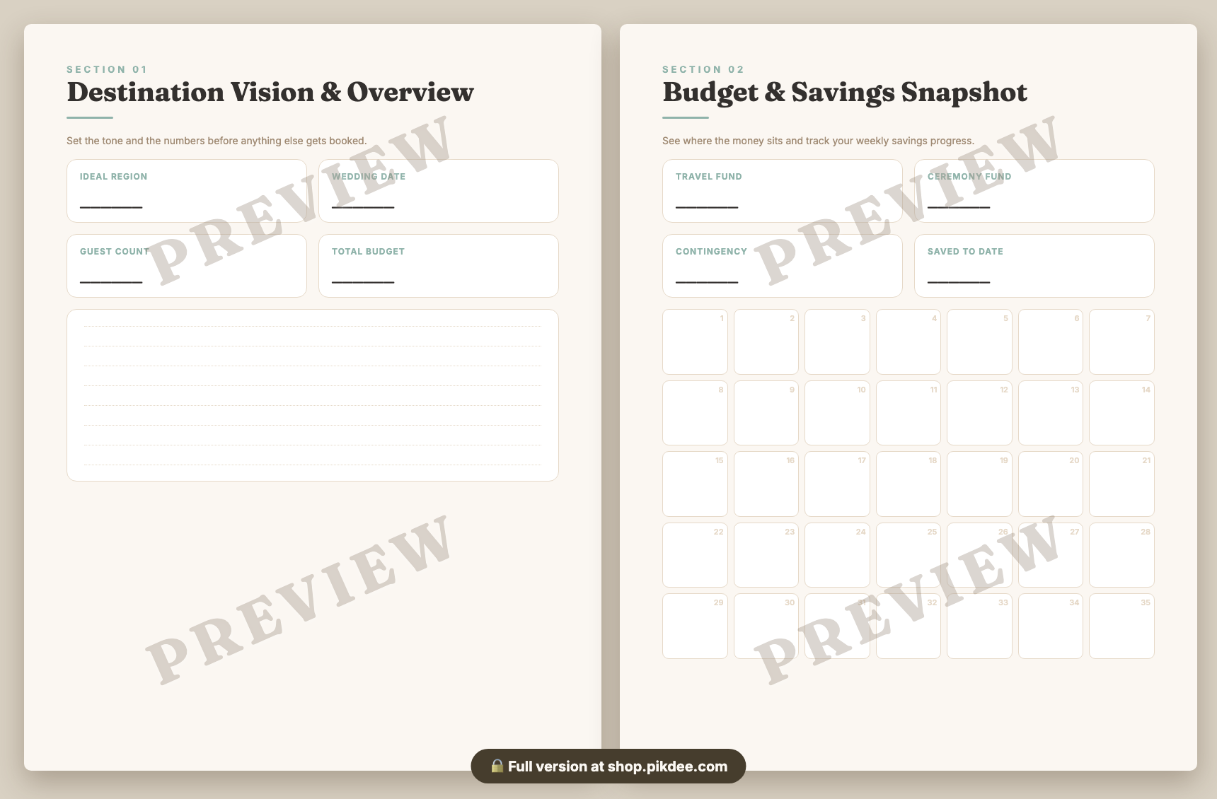 preview pages