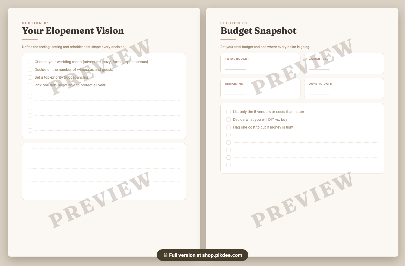 preview pages