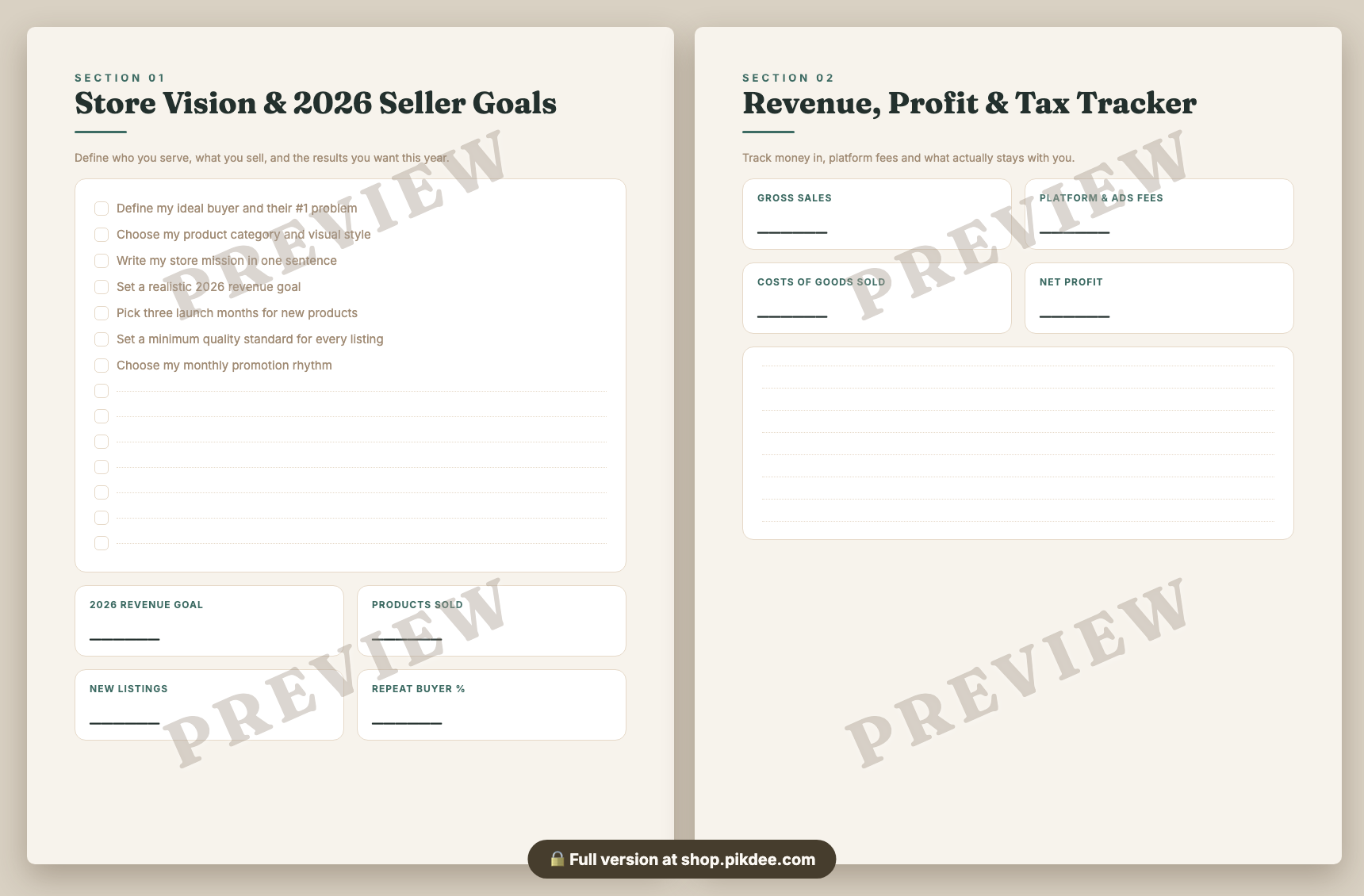 preview pages