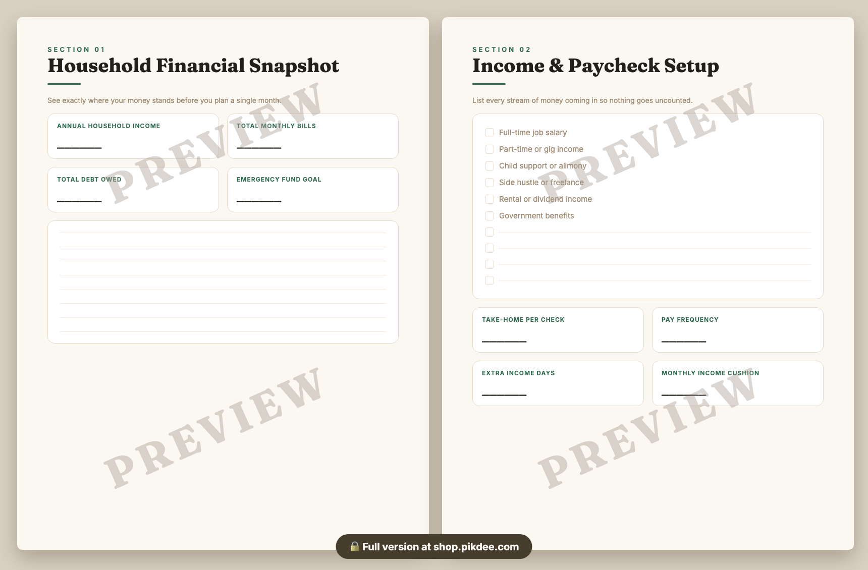 preview pages