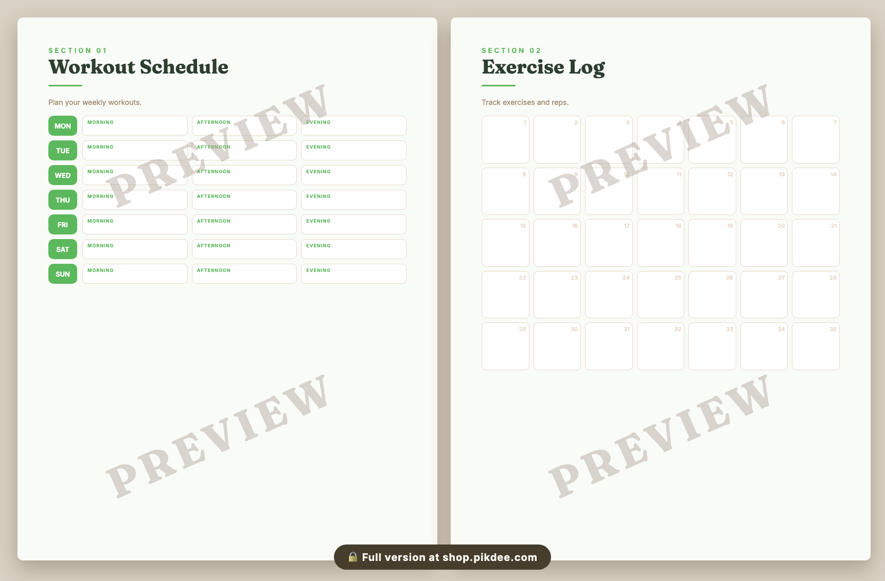 preview pages