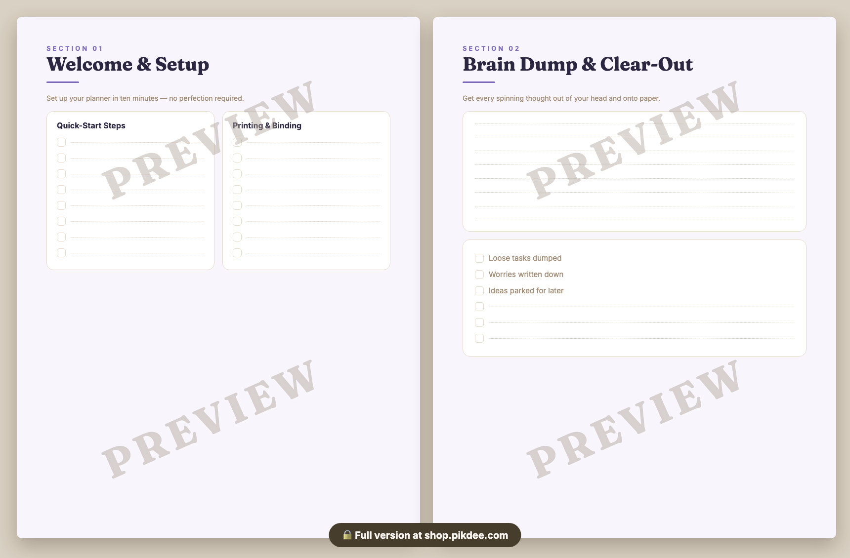 preview pages