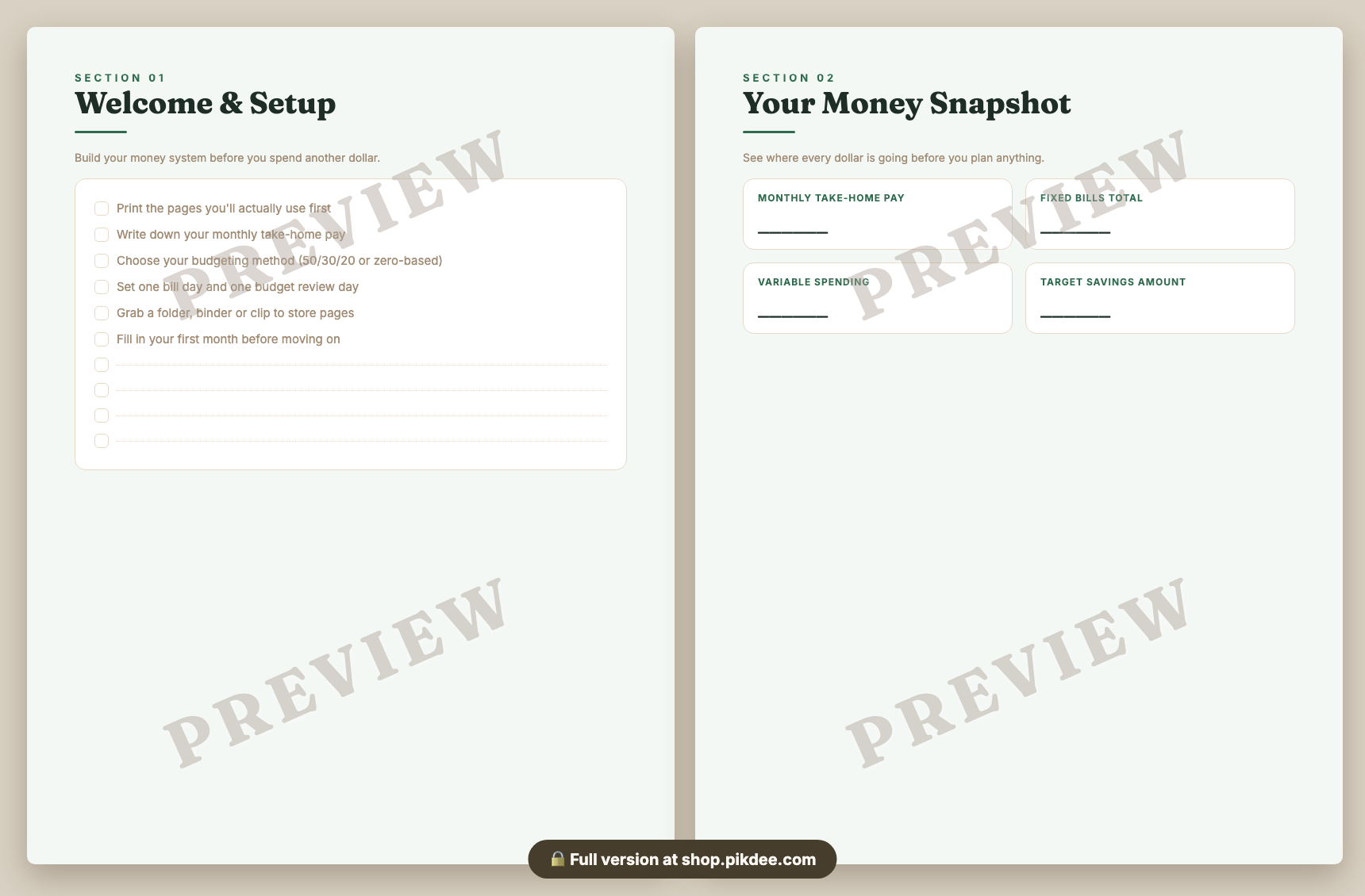 preview pages
