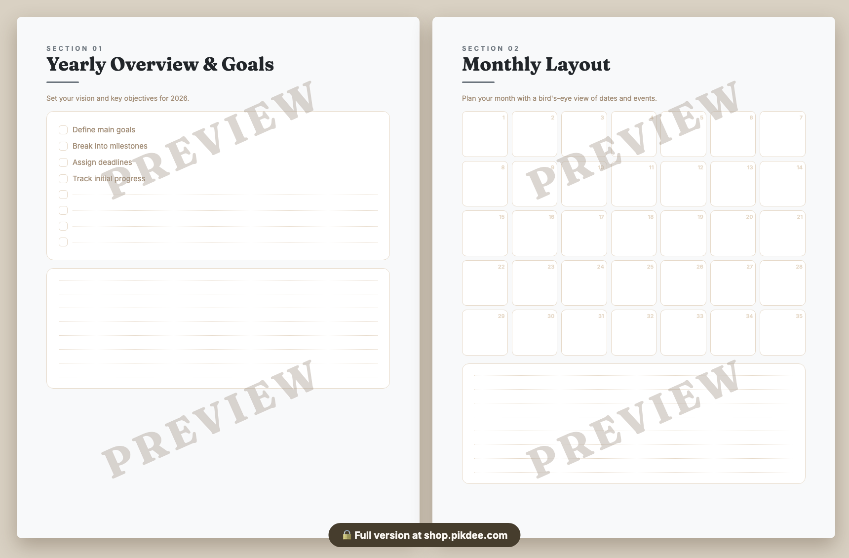 preview pages
