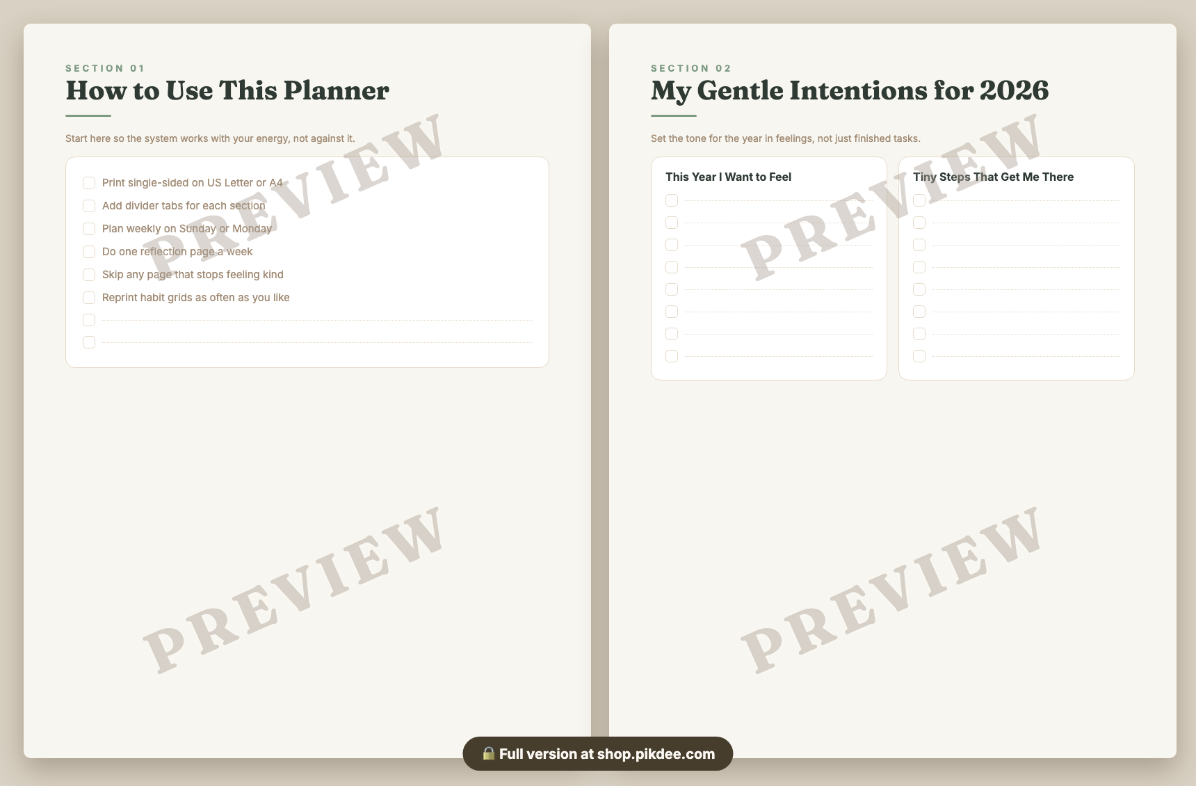 preview pages