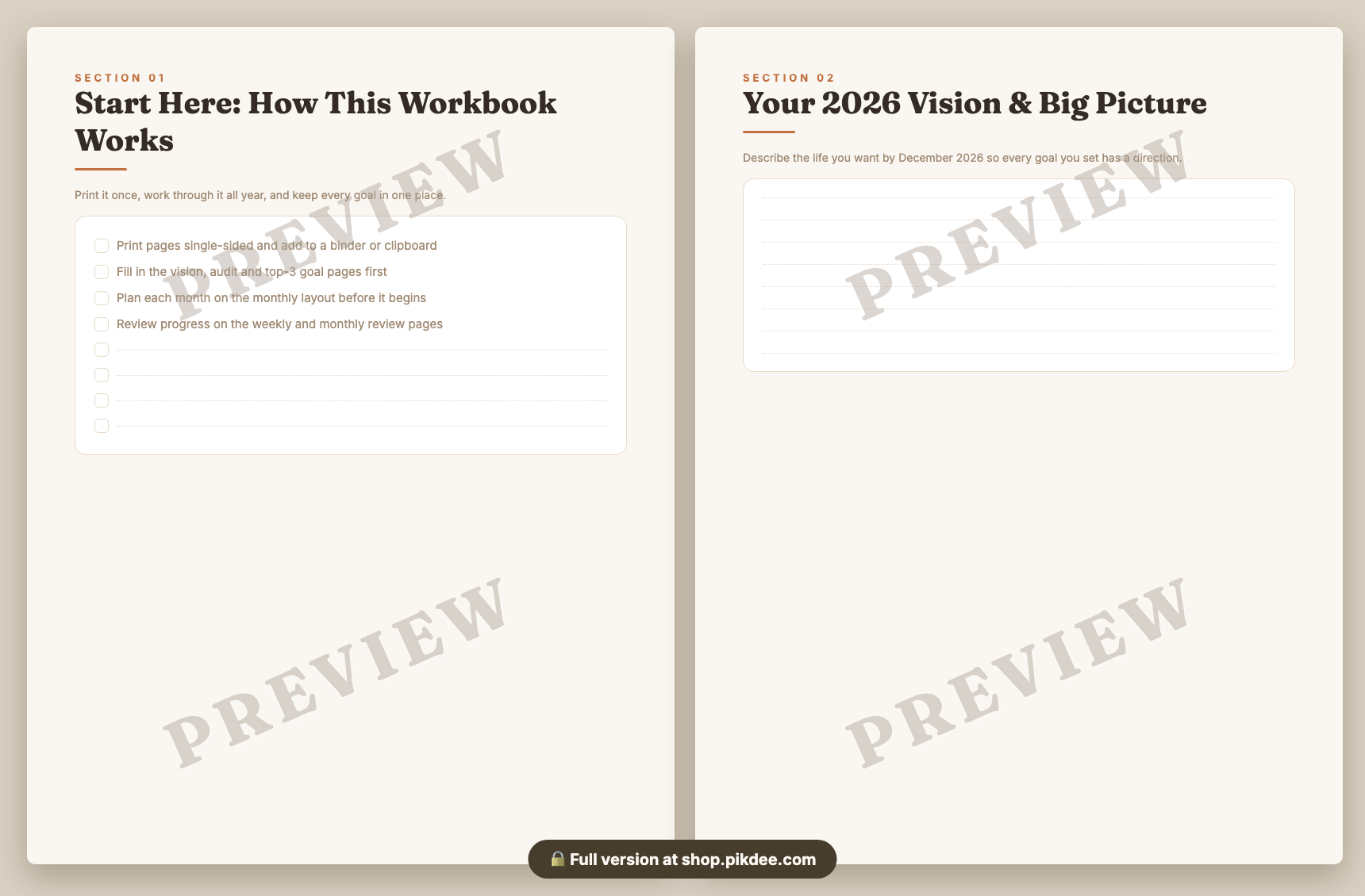 preview pages