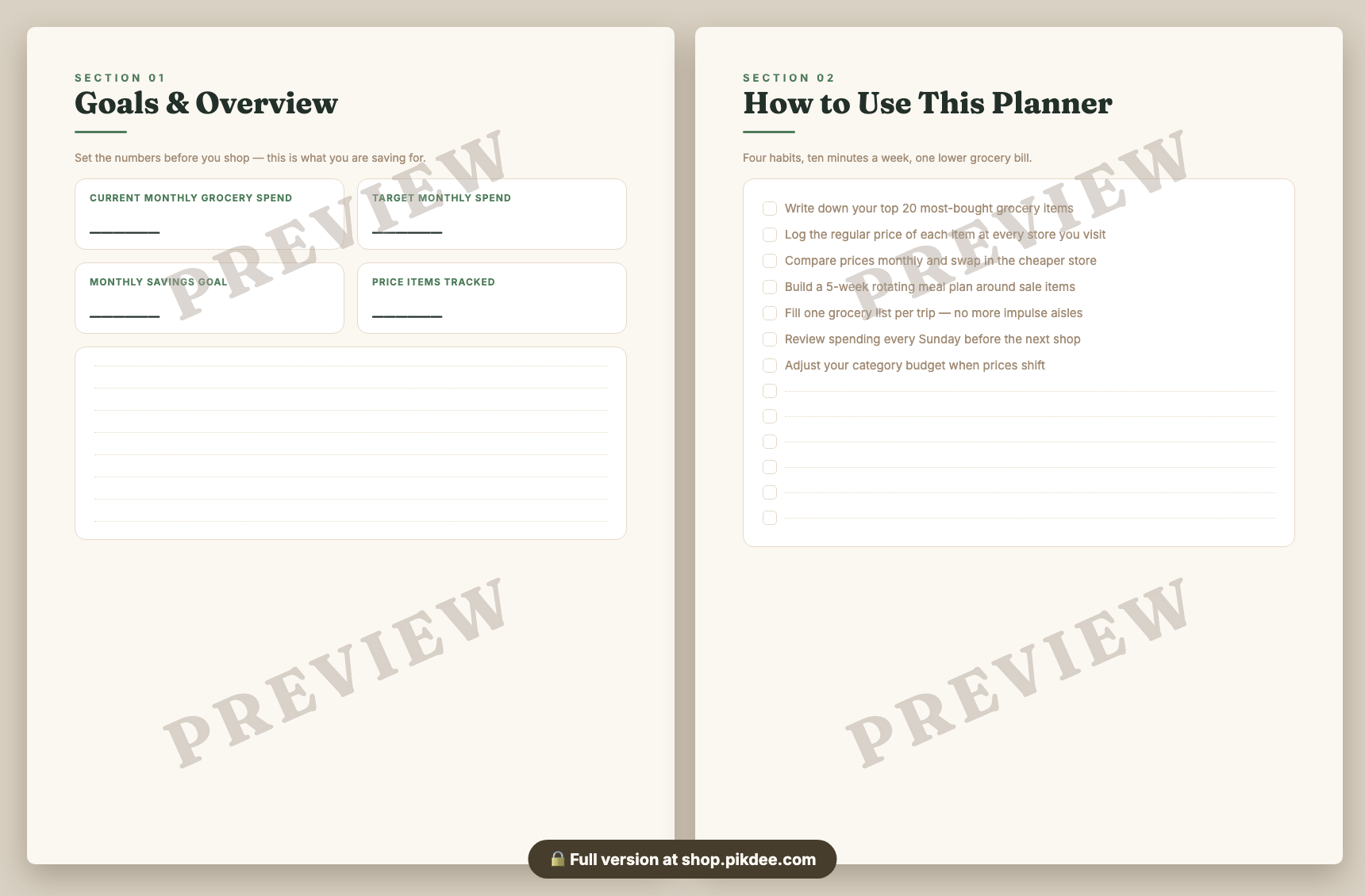 preview pages