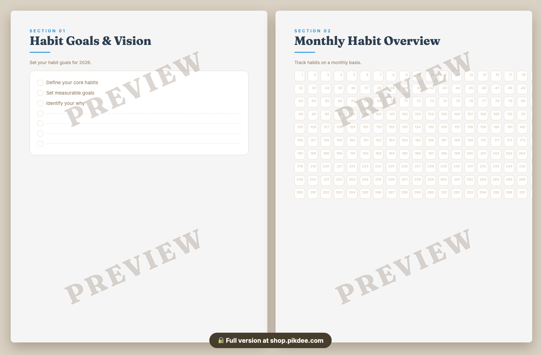 preview pages