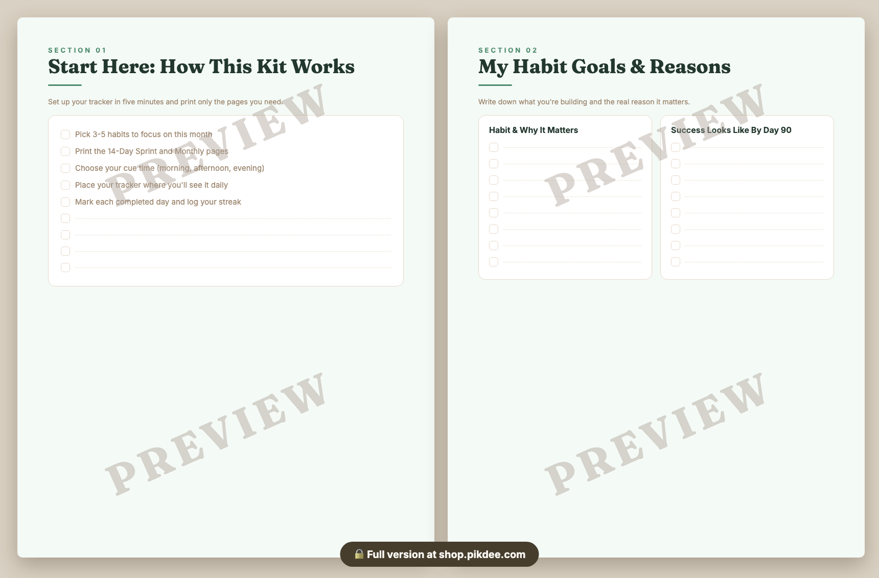 preview pages