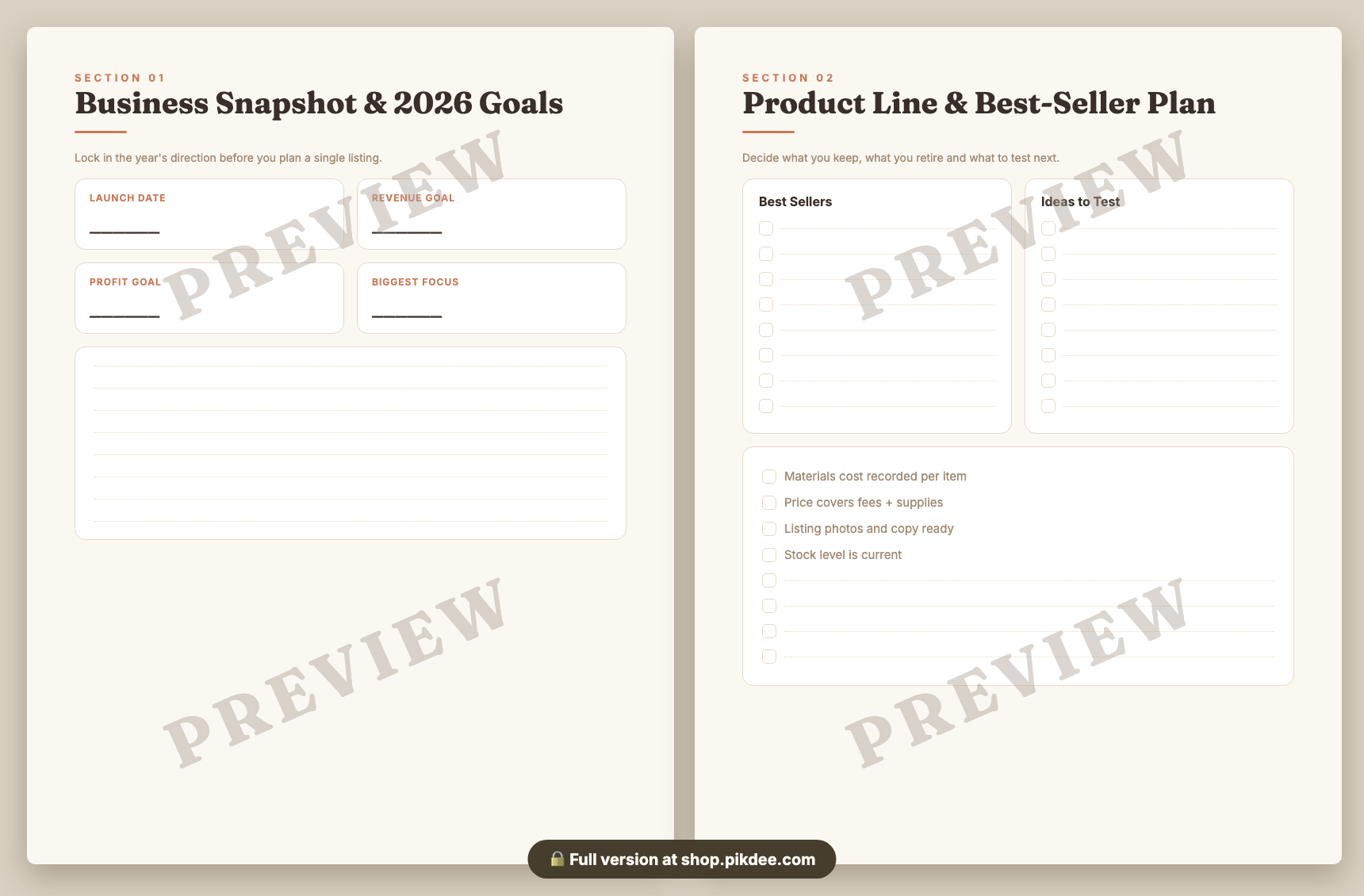 preview pages