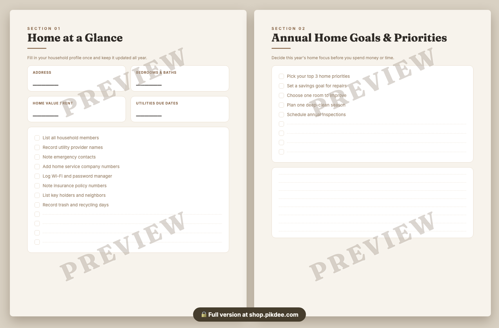 preview pages
