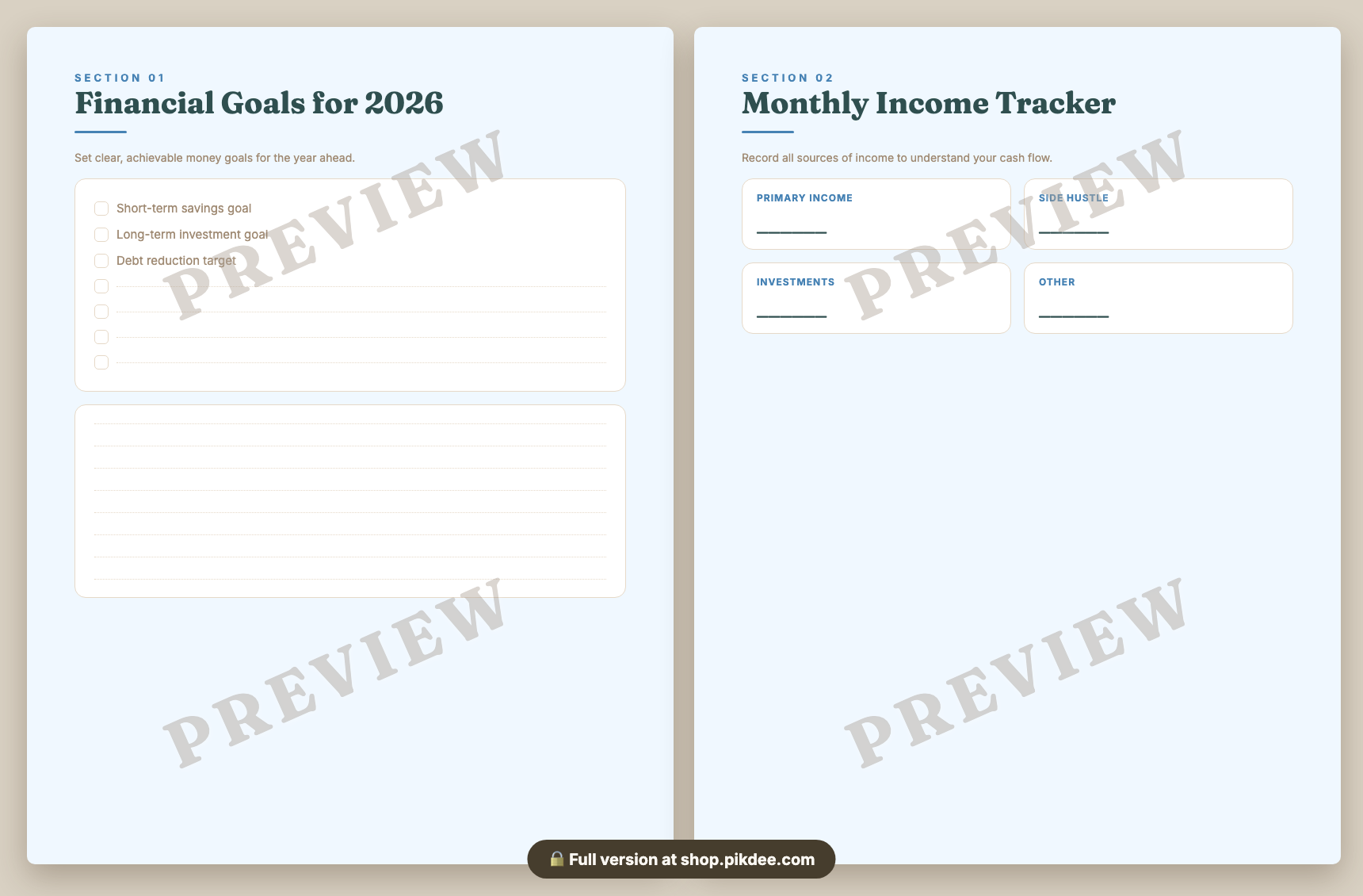 preview pages