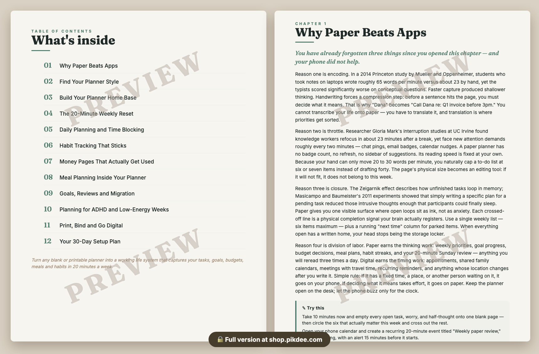 preview pages