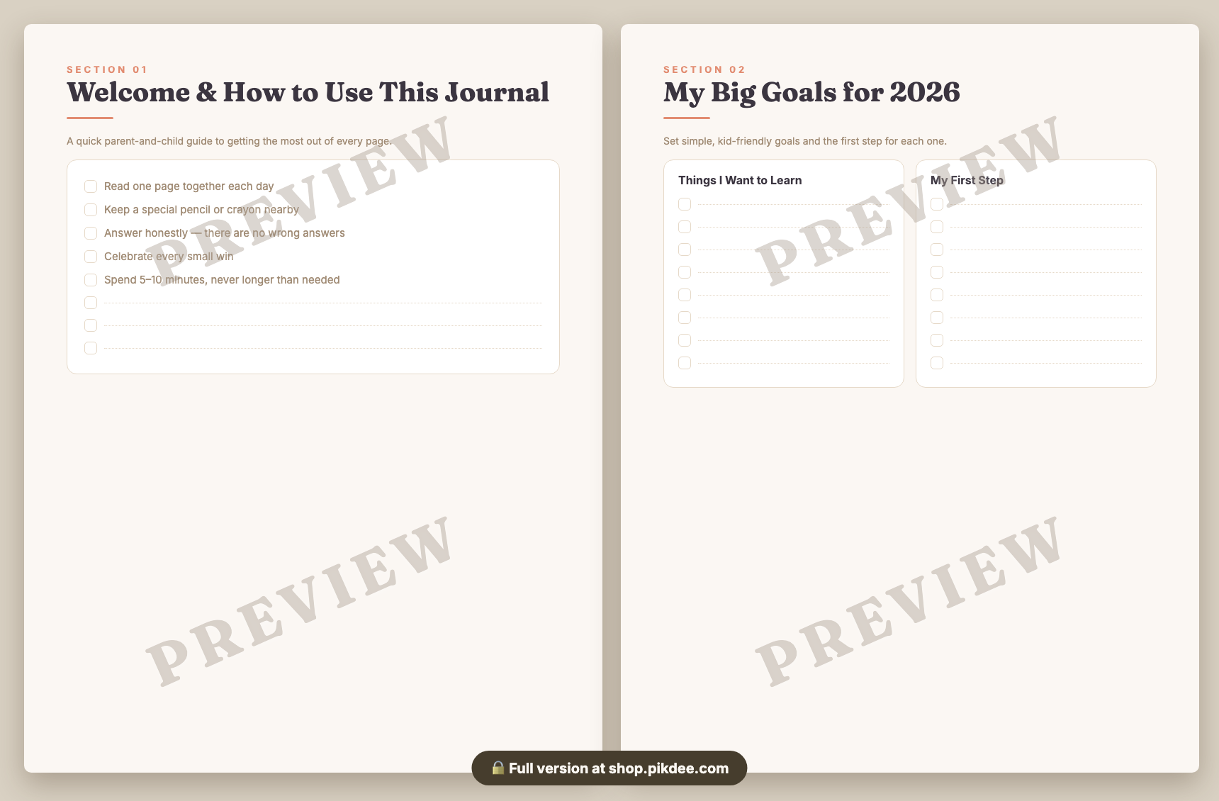 preview pages