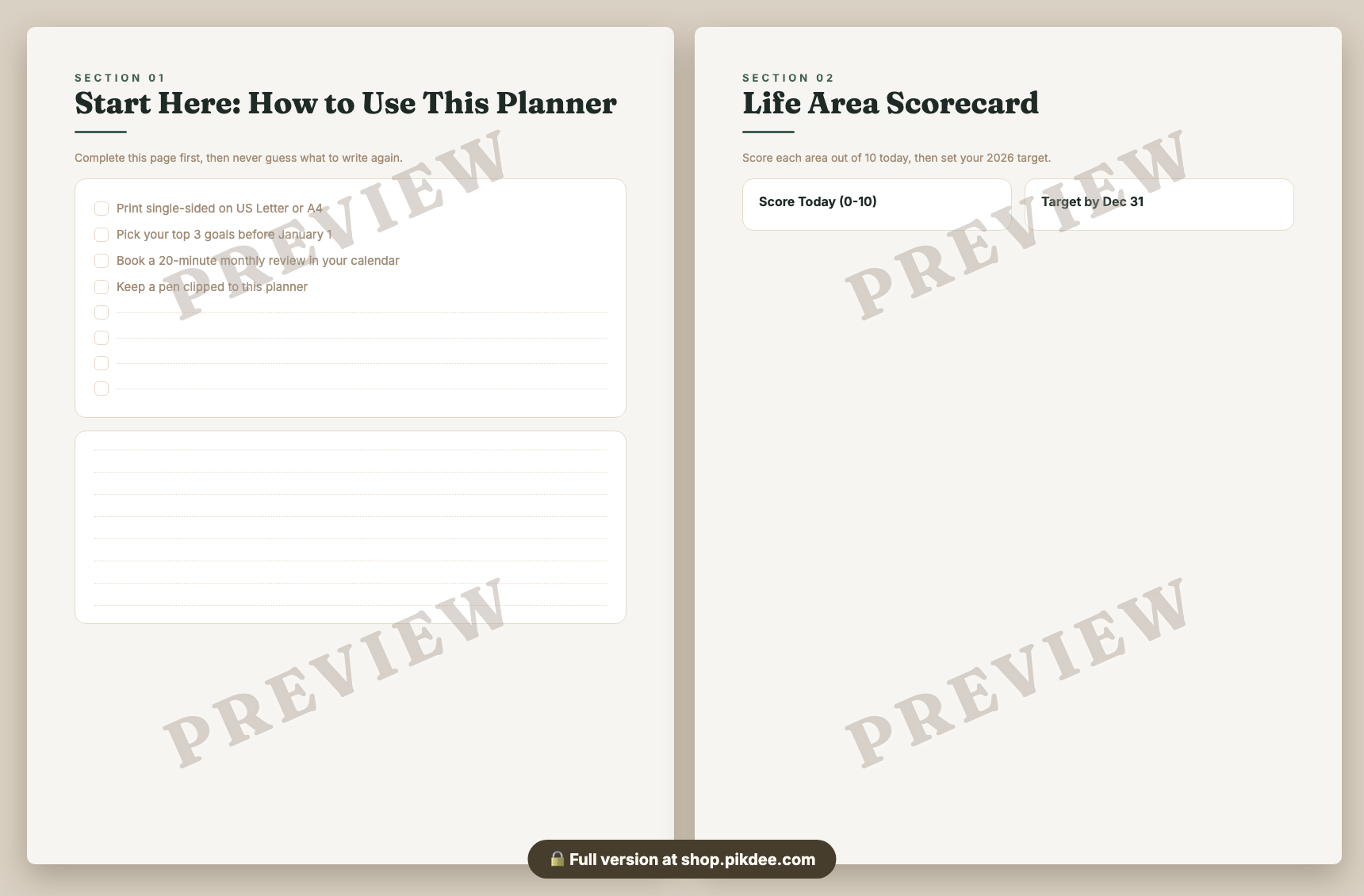 preview pages
