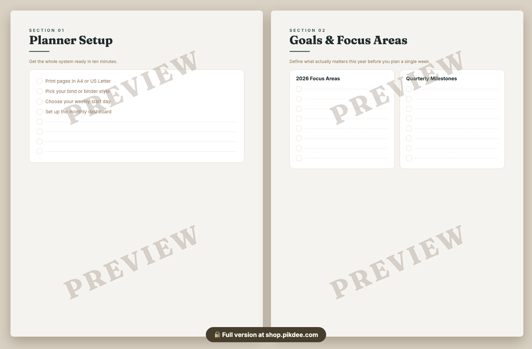 preview pages