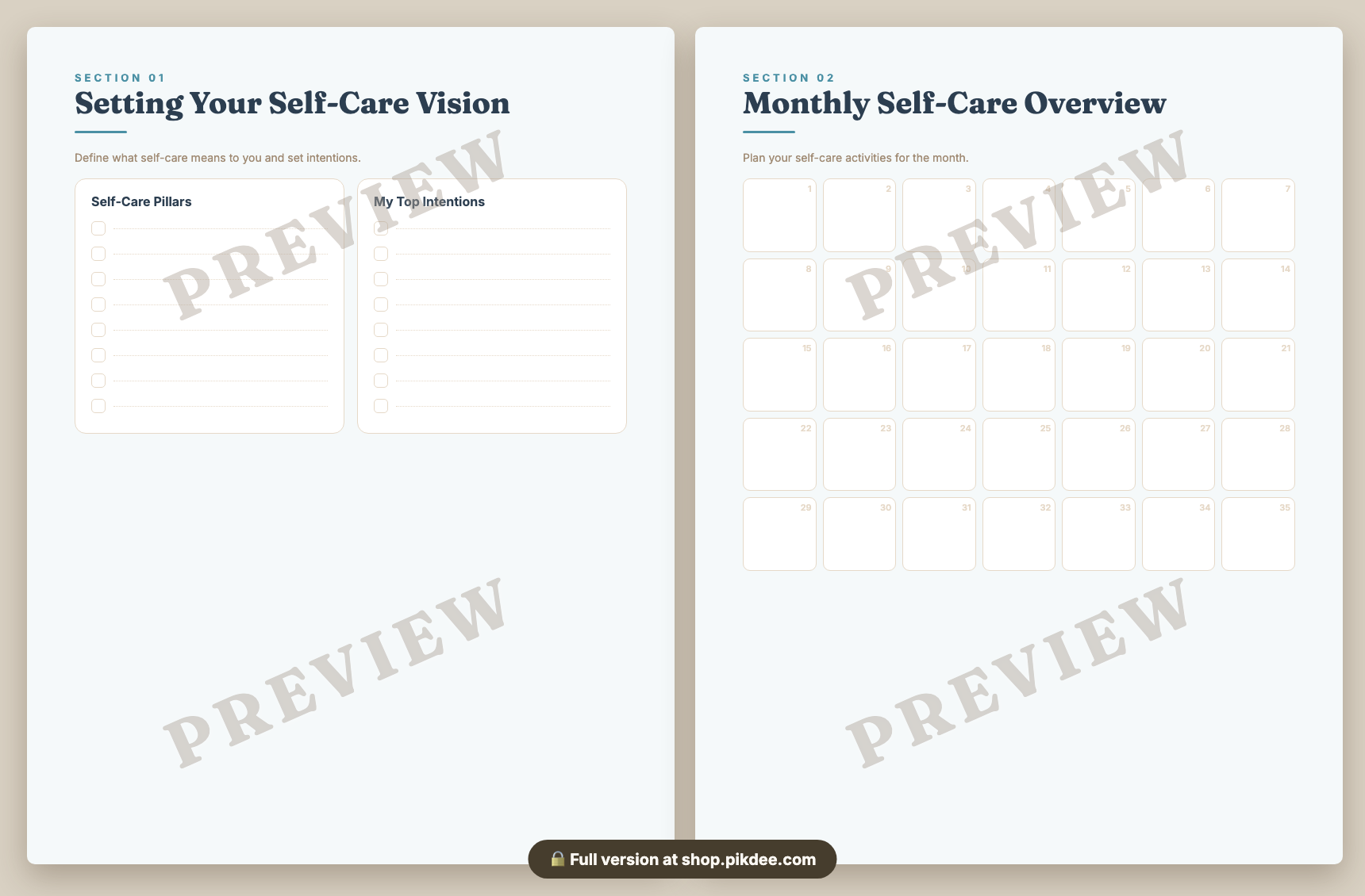 preview pages