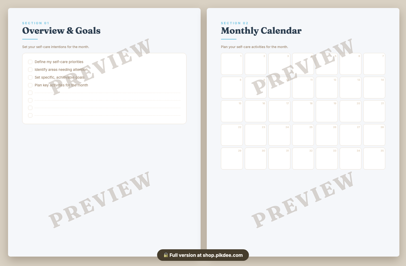 preview pages