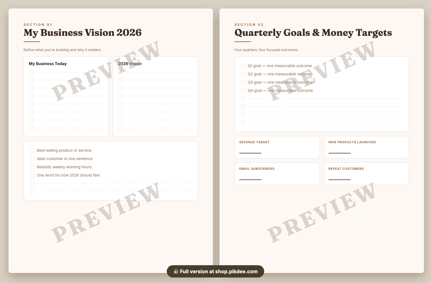 preview pages
